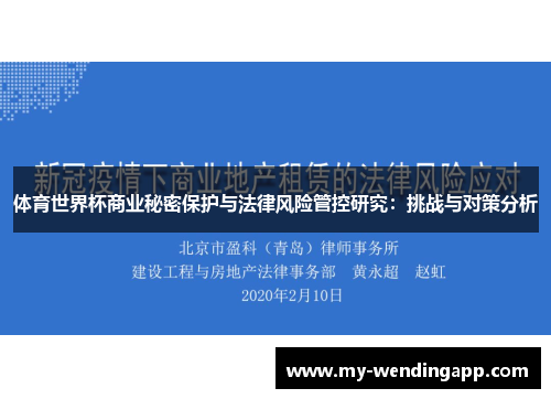 体育世界杯商业秘密保护与法律风险管控研究：挑战与对策分析